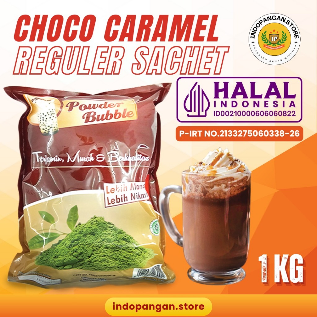 

Powder Rasa Cokelat Karamel 1 Kg (MIX GULA) Kemasan Sachet - Bubuk Minuman Coklat Caramel