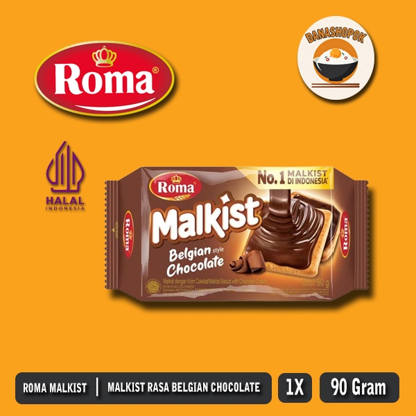 

Roma Malkist Belgian Chocolate 90gr