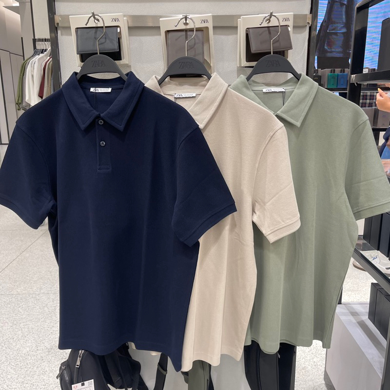 Kaus T-shirt Polo Basic ZARA MEN Jastip (jasa titip)