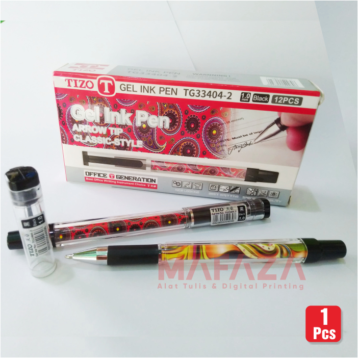 

[1 Pcs] Pulpen Tizo TG-33404-2 / Gel Pen 1.0mm Tizo TG-33404-2