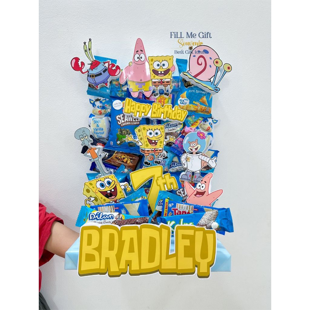 

BJ - Spongebob - Snack Mading / Snack Tower Ulang Tahun Kado Ultah Anak / Snack Tart