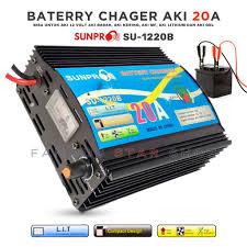 CHARGER AKI 12V 20 AMPER SUNPRO SU-1220B 20Amps BATERY CHARGER CASAN AKI MOBIL ORIGINAL 20A ~ FSS
