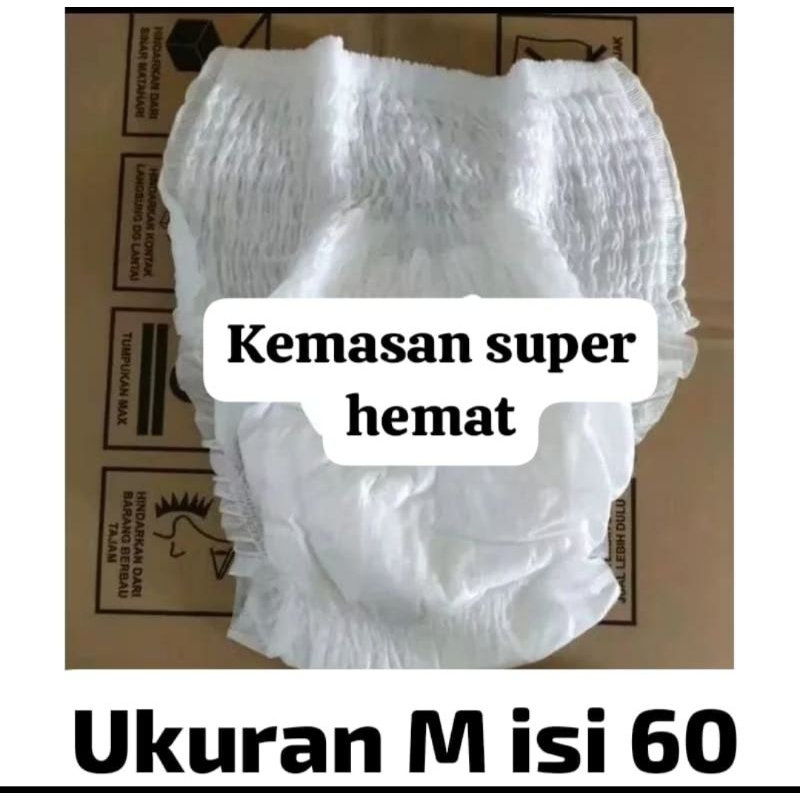 SUPER HEMAT PROMO Pampers Orang tua celana  M ISI 60 // POPOK LANSIA