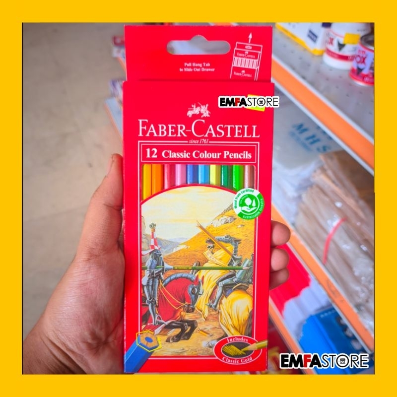 

Pensil Warna Panjang 12 Warna Faber Castell Kualitas Super