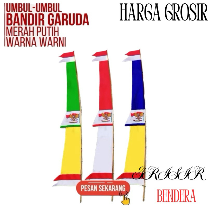 Umbul umbul Warna warni Harga grosir