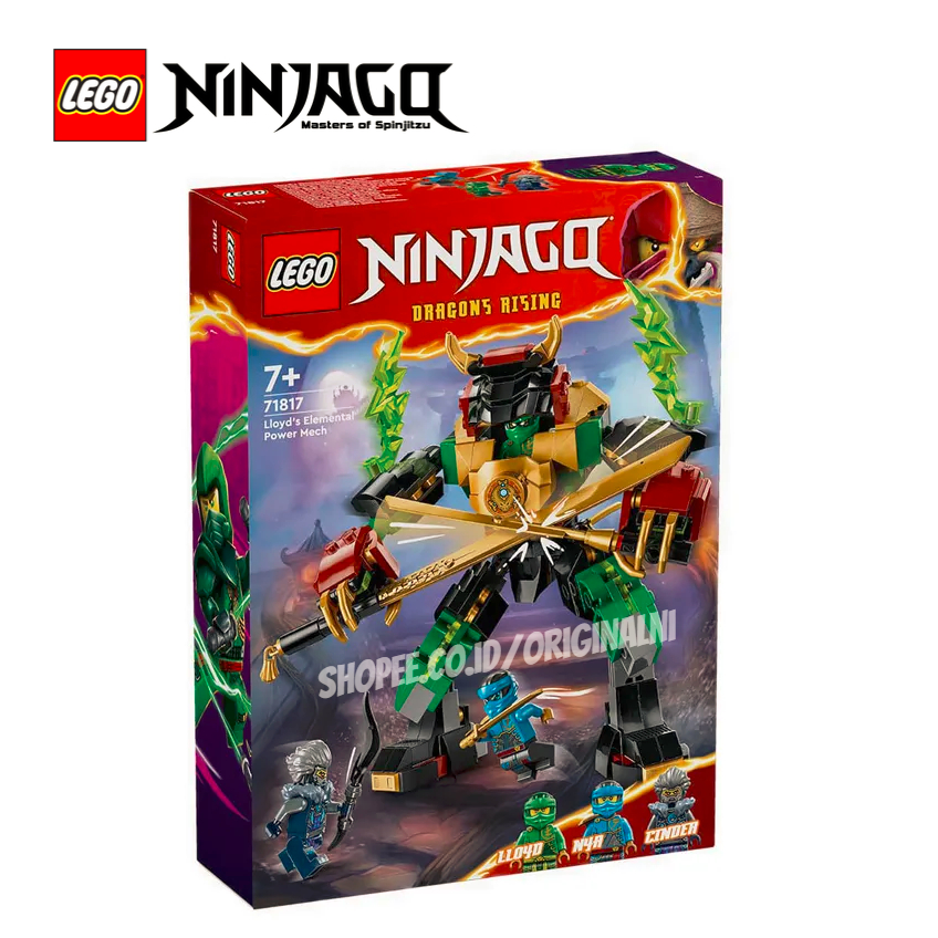 LEGO 71817 Ninjago Llyod's Elemental Power Mech - Lego Robot