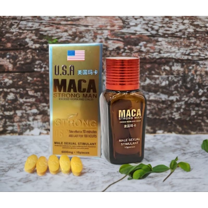 Ready Obat Stamina Pria Vigra 1 Botol Gold Maca Usa isi 10 Pil Kuat Pria dan Tahan Lama Asli Origina