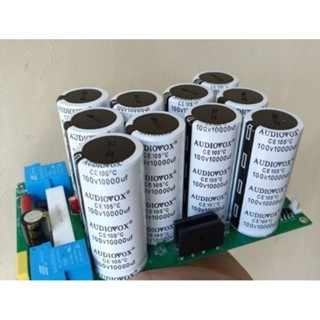 kit psu 10 Elco 100v10000uf audiovox putih + softstart extra ct 15v dobel layer  psu ampli class ab