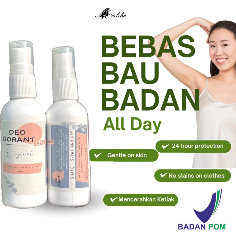 DEODORANT NATURAL SPRAY TAWAS BPOM ✅