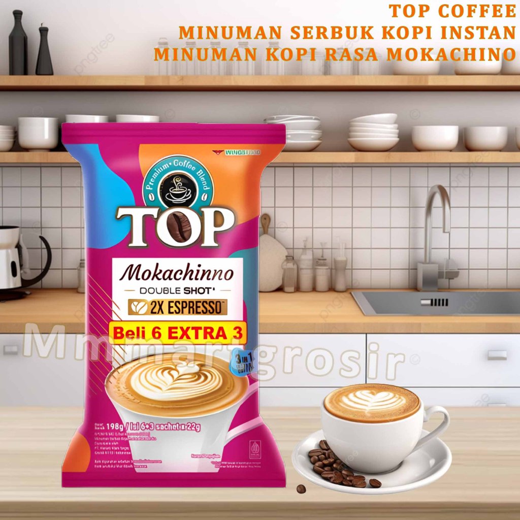 

Top Coffee / Minuman Serbuk Kopi Instan / Minuman Kopi Rasa Mokachino / 198gr