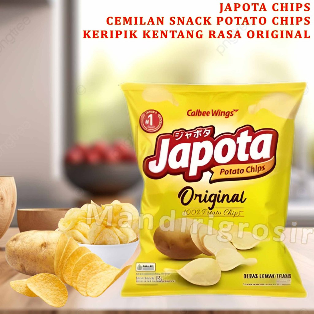 

Cemilan Snack Potato Chips * Japota Chips * Keripik Kentang Rasa Original * 68gr