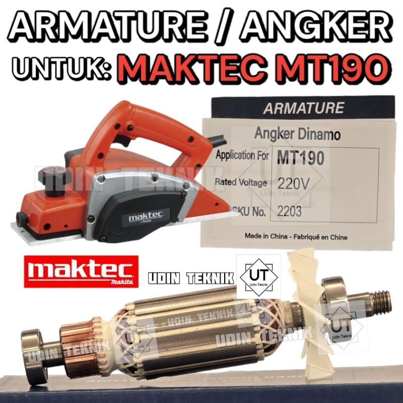 ARMATURE MAKTEC MT 190 ANGKER MESIN SERUT KETAM MAKTEC MT190 BENZ