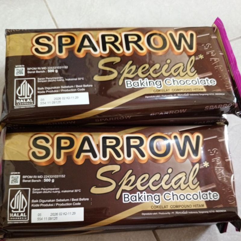 

Coklat Compound Sparrow 500 gr