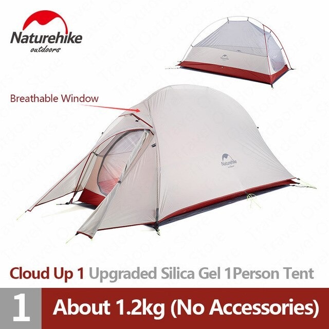TENDA CLOUD UP 1 20D NATUREHIKE NH18T010-T (UPGRADE VERSION) - TENDA ULTRALIGHT 1P