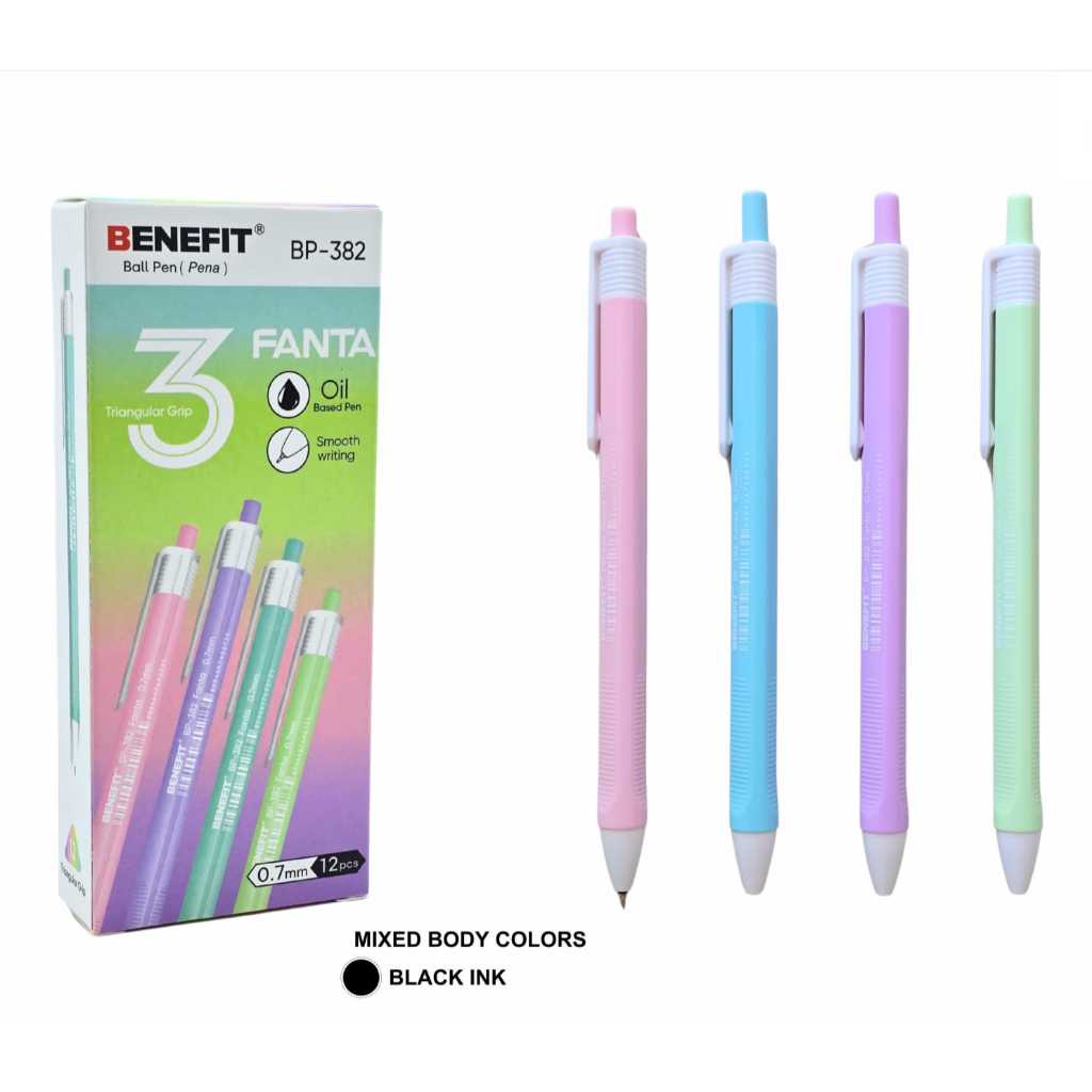 

Pulpen BENEFIT 0,7mm triangular grip (12pc)