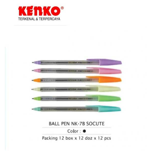 

KENKO PEN NK-7B SOCUTE (BLACK) - 1 LUSIN