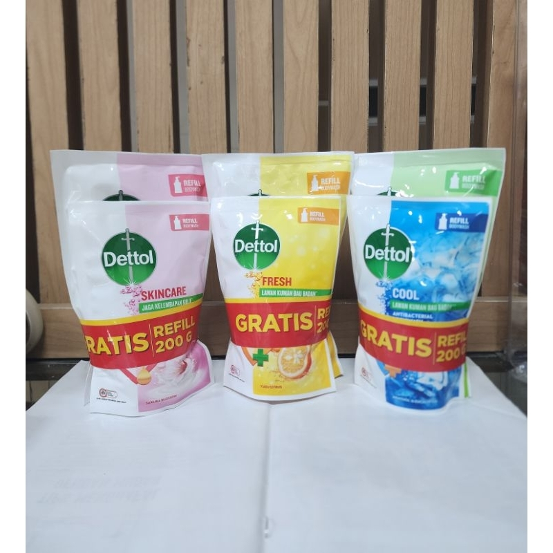 Dettol Bodywash Refill 370g+200g All Varian