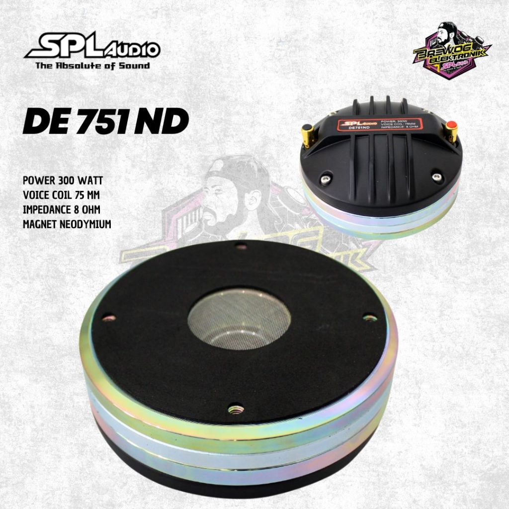 DRIVER TWEETER SPL DE751ND ORIGINAL BREWOG SPL AUDIO