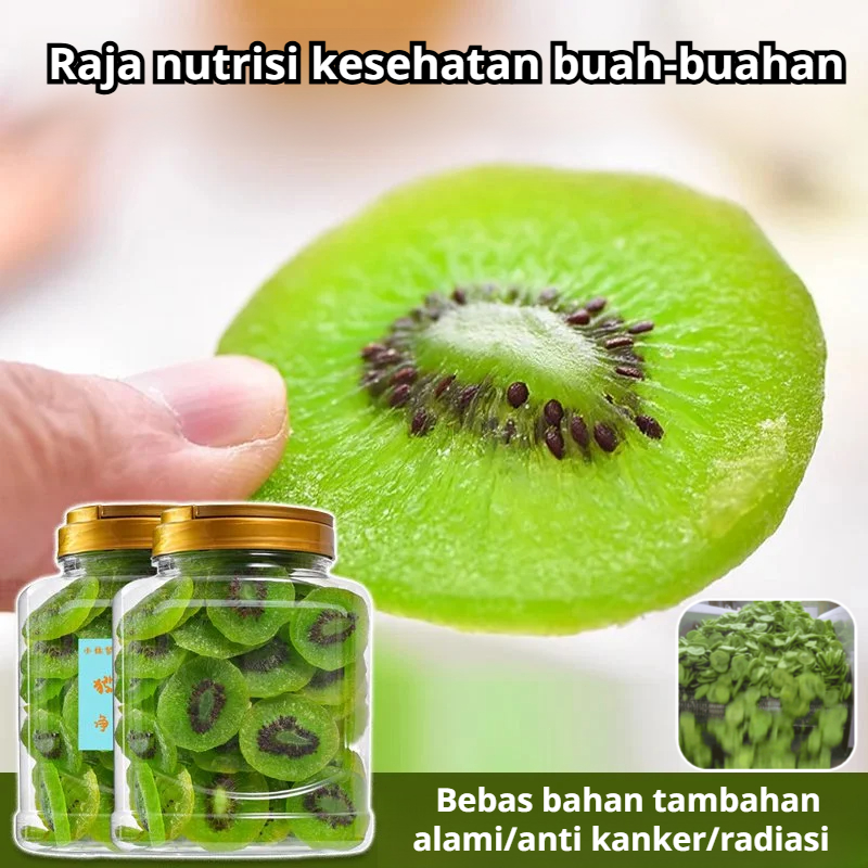 

❤️Best Seller❤️Kering Kiwi Kaya Vitamin C / 0 Tambahan Sehat / Antioksidan Buah Kering / Snack Rendah Kalori/Antioksidan dan Rendah Kalori / Snack Kering Kiwi