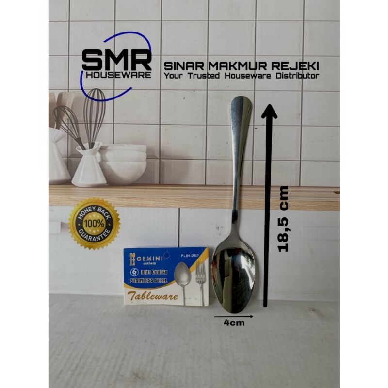 SENDOK MAKAN GEMINI DINNER SPOON | SENDOK MAKAN STAINLESS PREMIUM TEBAL