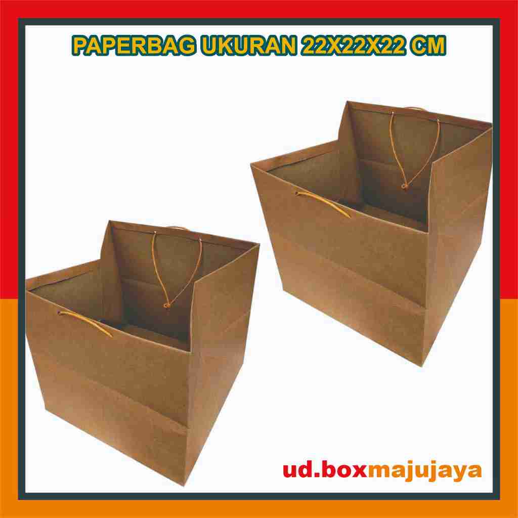 

(PAKET 12 PCS) Paper Bag Ukuran 22x22x22 Cm / Tas Kertas / Tas Kado / Tas Souvenir