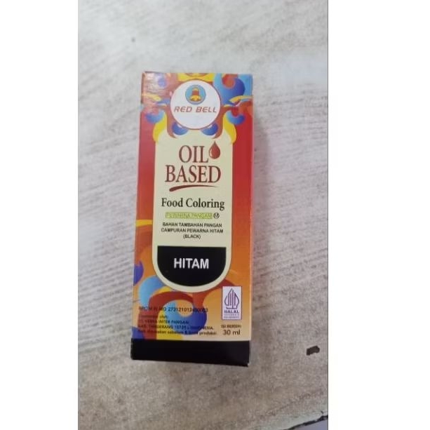 

Red bell pewarna hitam oil base 30 ml