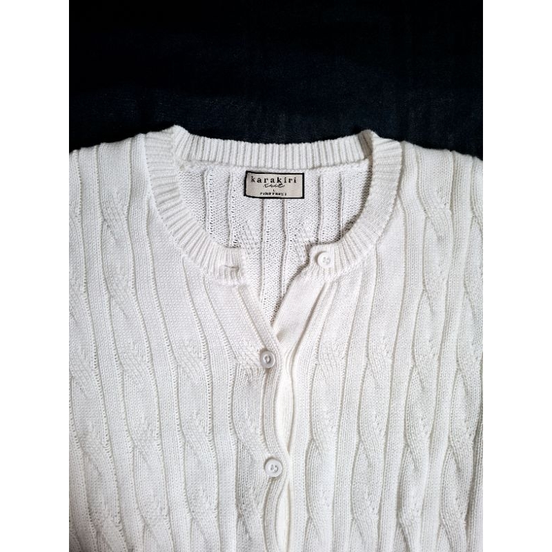 preloved karakiri - Carol Cable Knit Cardigan