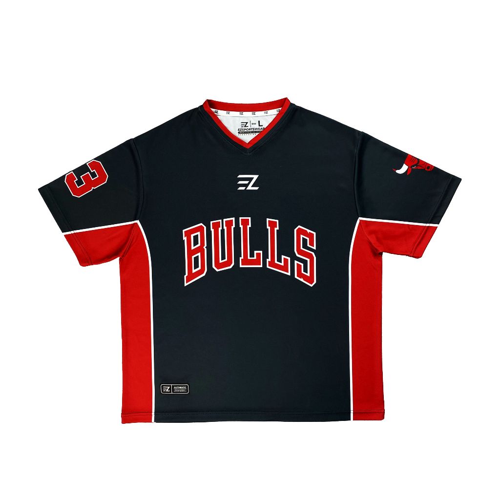 [ORIGINAL] Jersey Chicago Bulls HITAM BLACK #23 Bloke Core Edition - Swingman Bola Basket Baju Kaos 