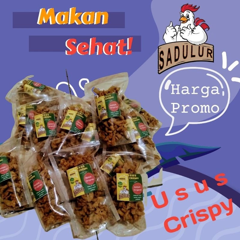 

Usus Crispy Pedas Orignal Balado Makanan Ringan Cemilan Kering