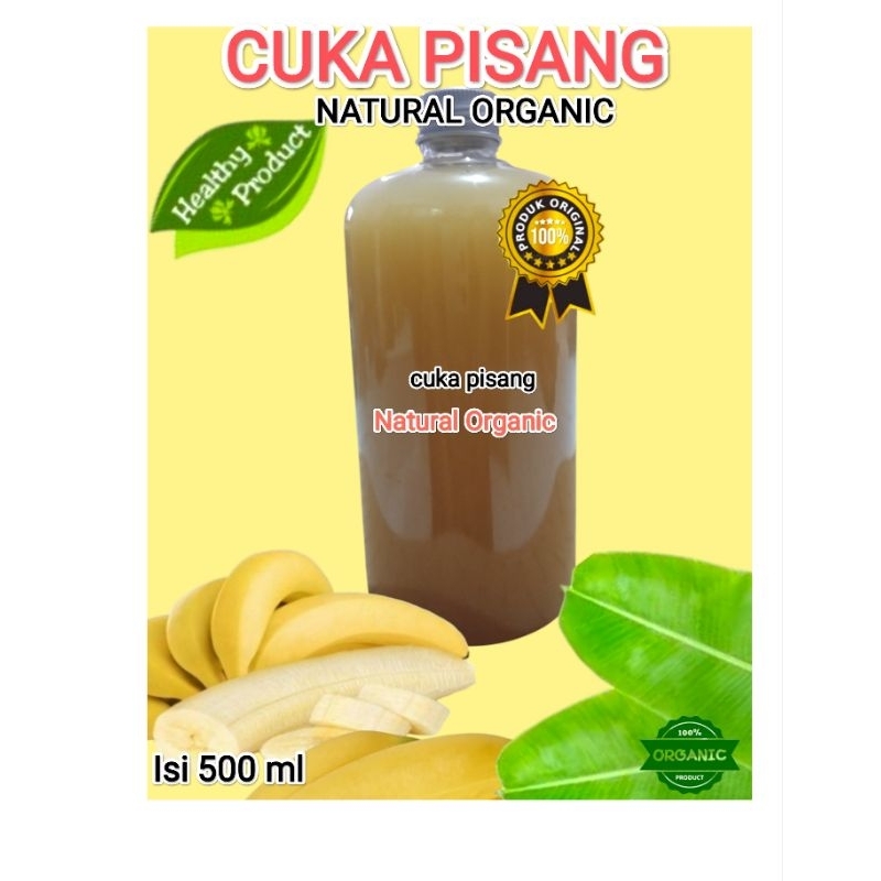 

cuka pisang , natural original 100%, organic natural 500 ml