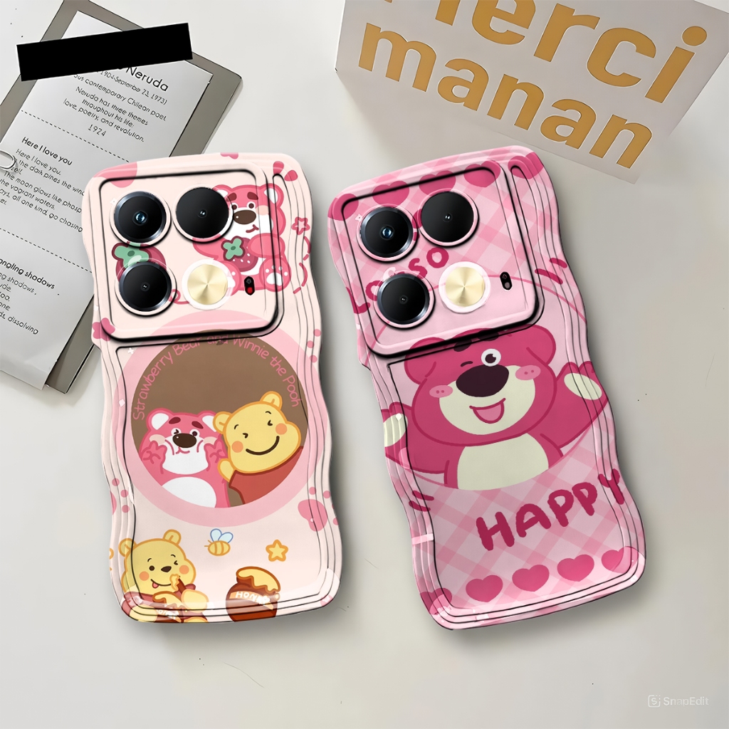 Case cocok untuk INFINIX NOTE 40 NOTE 40 PRO Softcase Gelombang motif lotso  (JJG-10)