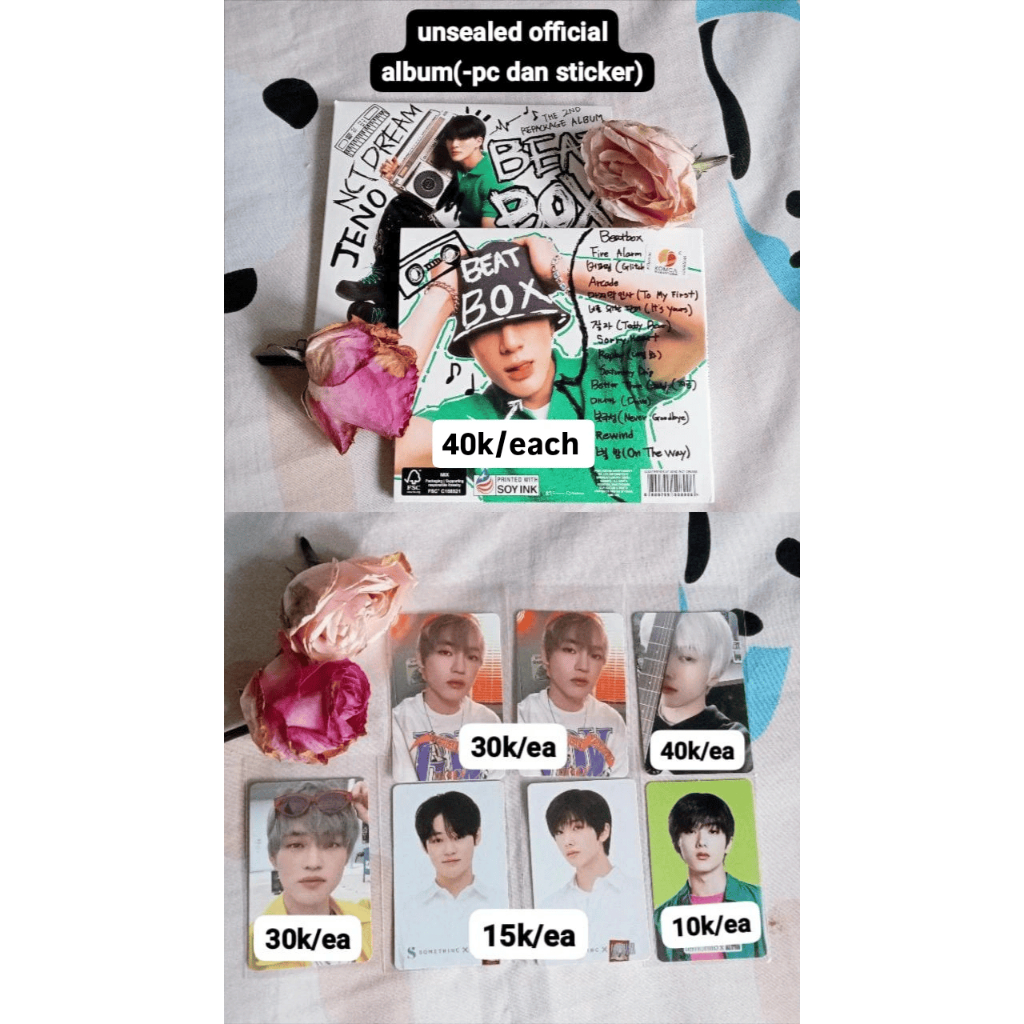 [READY STOCK] ALBUM NCT DREAM(UNSEALED)-PHOTO CARD NCT DREAM BEATBOX[TAKE ALL]