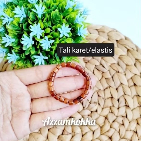 Gelang tali karet/elastis marjan balita coklat kokka kaukah