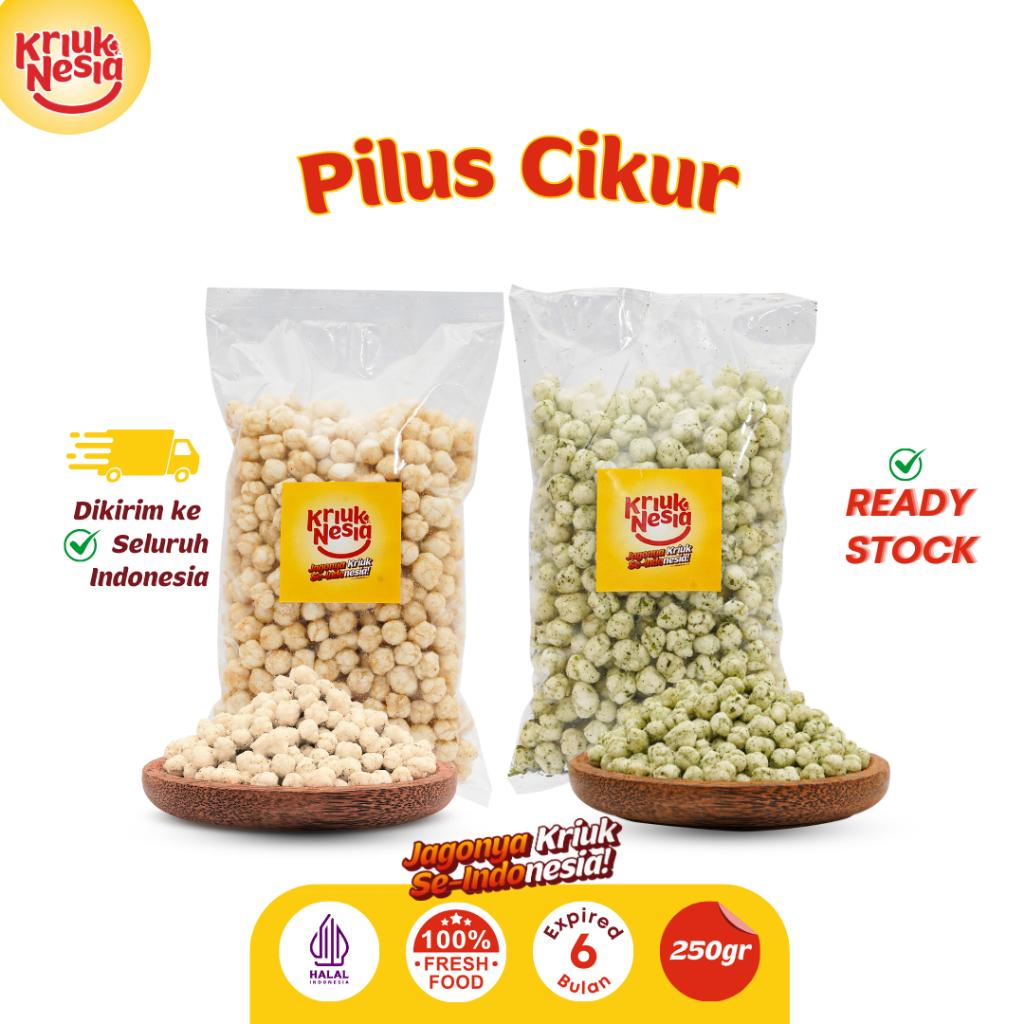 

Kriuknesia Cemilan Pilus Cikur - Isi 250gr