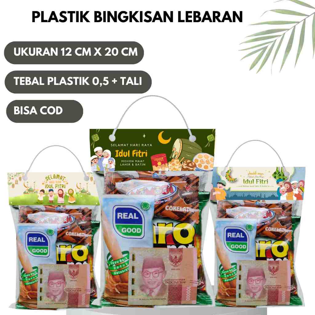 

(10pcs) Label Plastik Snack Lebaran/ Tas Jinjiang Snack Lebaran / Tas Plastik Snack Lebaran