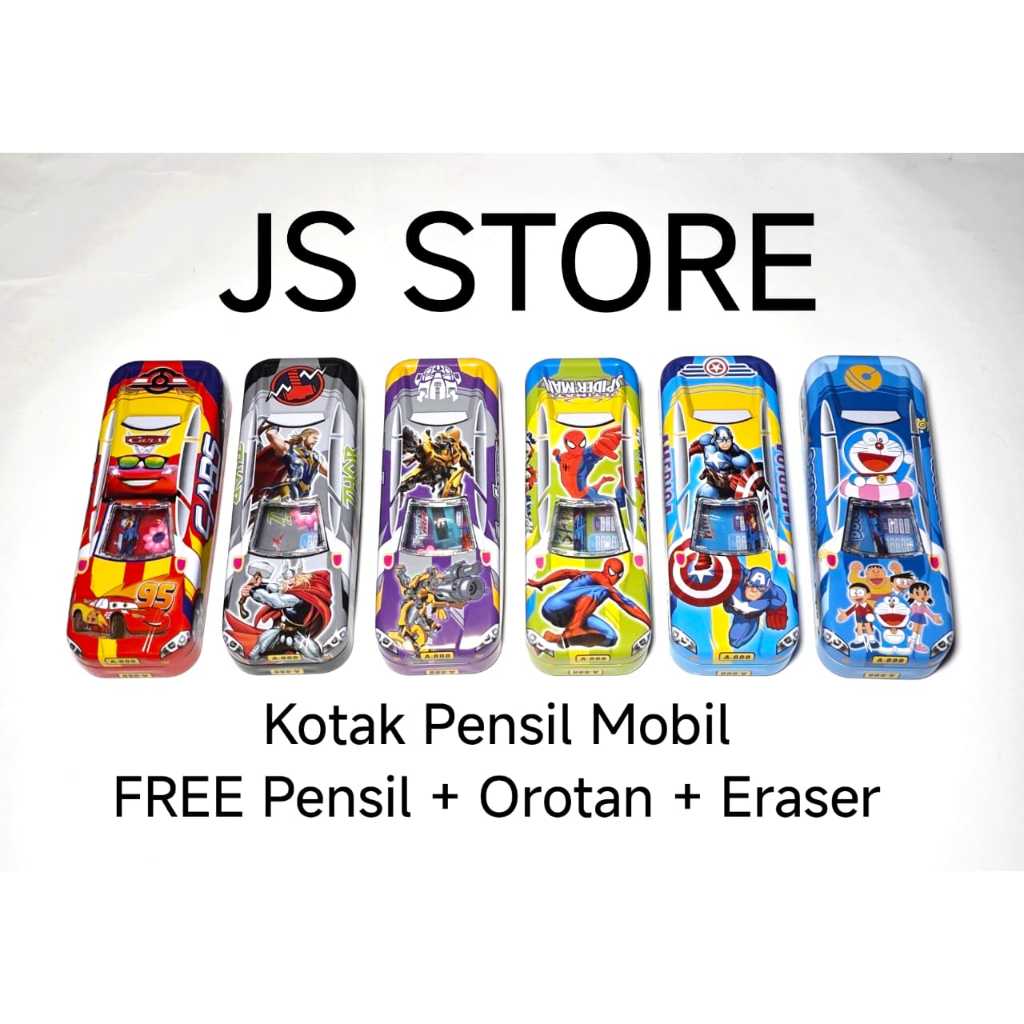 

Tempat Kotak Pensil Mobil Karakter Superhero Doraemon Transformer / Tempat Pensil Fancy Karakter Anak Laki