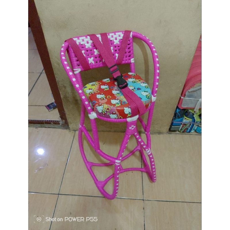 FREE SABUK PENGAMAN / kursi rotan motor matic / bangku rotan motor beat vario mio scopy / dudukan an