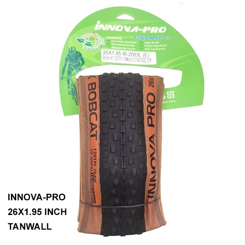 INNOVA PRO Ban Luar 26x1.95 inch Tanwall Sepeda MTB Gunung 120TPI Fold Lipat Kevlar