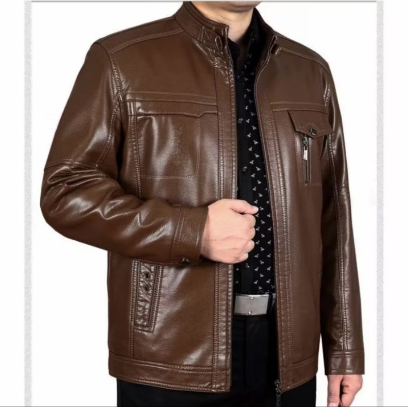 Jaket kulit original branded 100% kulit asli domba Garut ori jaket kulit pria model terbaru kualitas