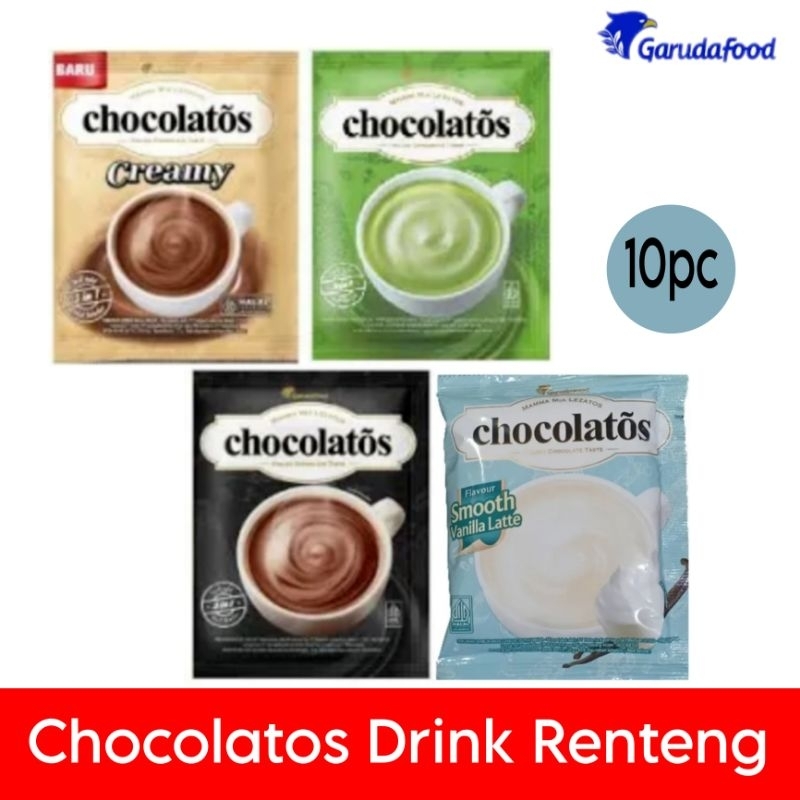 

Chocolatos drink Italian Chocolate Matcha vanilla Latte creamy isi 10pc