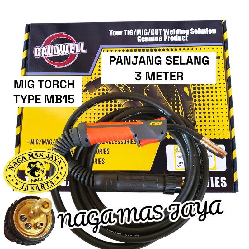 CALDWELL STANG LAS CO2 MB15 MB 15 AK / STANG LAS MIG MB15 MB 15 / MIG TORCH MB15 AK CALDWELL