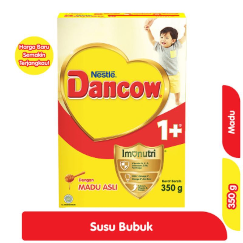 

Nestle Dancow 1+ Imunutri Susu Pertumbuhan 1-3 tahun Madu Box 350 g