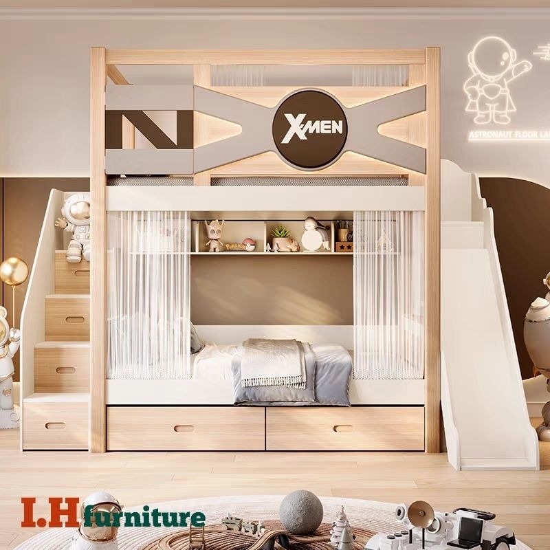 Tempat tidur anak laki-laki , tempat tidur tingkat , tempat tidur anak prosotan , ranjang tingkat su