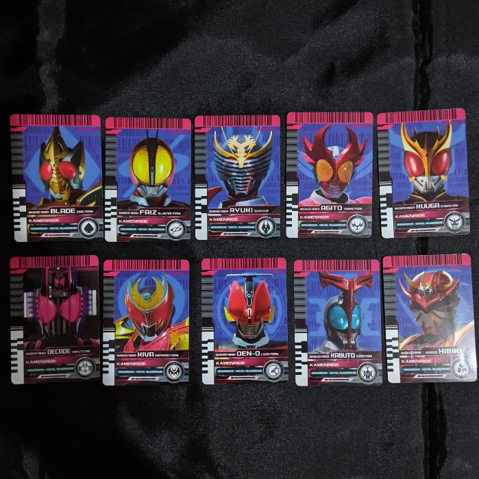 DX Ride Card Kamen Rider Decade - Final Form Kamen Rider Kuuga-Decade Bundle Original Bandai