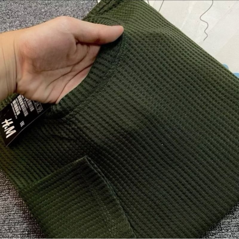 Kaos Wafer Premium/Kaos Rib Wafer Premium/Kaos Wafer Lengan Panjang Wanita/Kaos Waffle #star