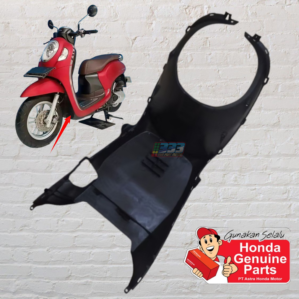 Paruh Dek Penahan Lumpur Honda Scoopy eSP 2021 Prestige ORI AHM 64340K2FN00ZB