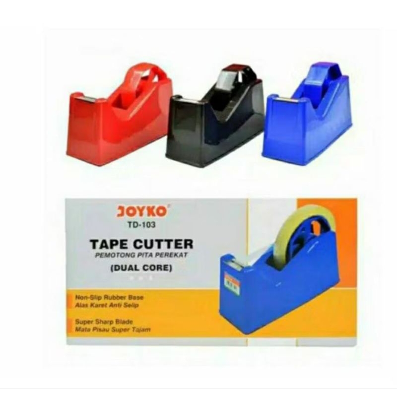 

Joyko Tape Dispenser TD-103 / Pemotong Isolasi Besar dan Kecil (Dual Core)