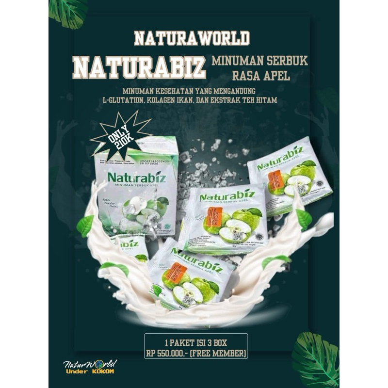 

Minuman Kesehatan Naturabiz by Naturaworld, Harga Per Box @210.000