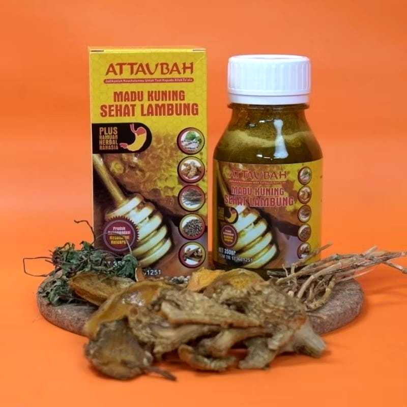 

Madu Kuning Sehat Lambung Attaubah 350gram