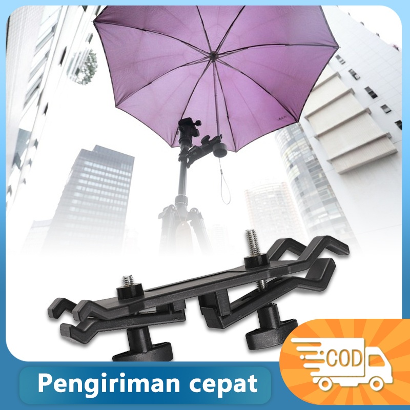 Jepitan holder payung stand tripod